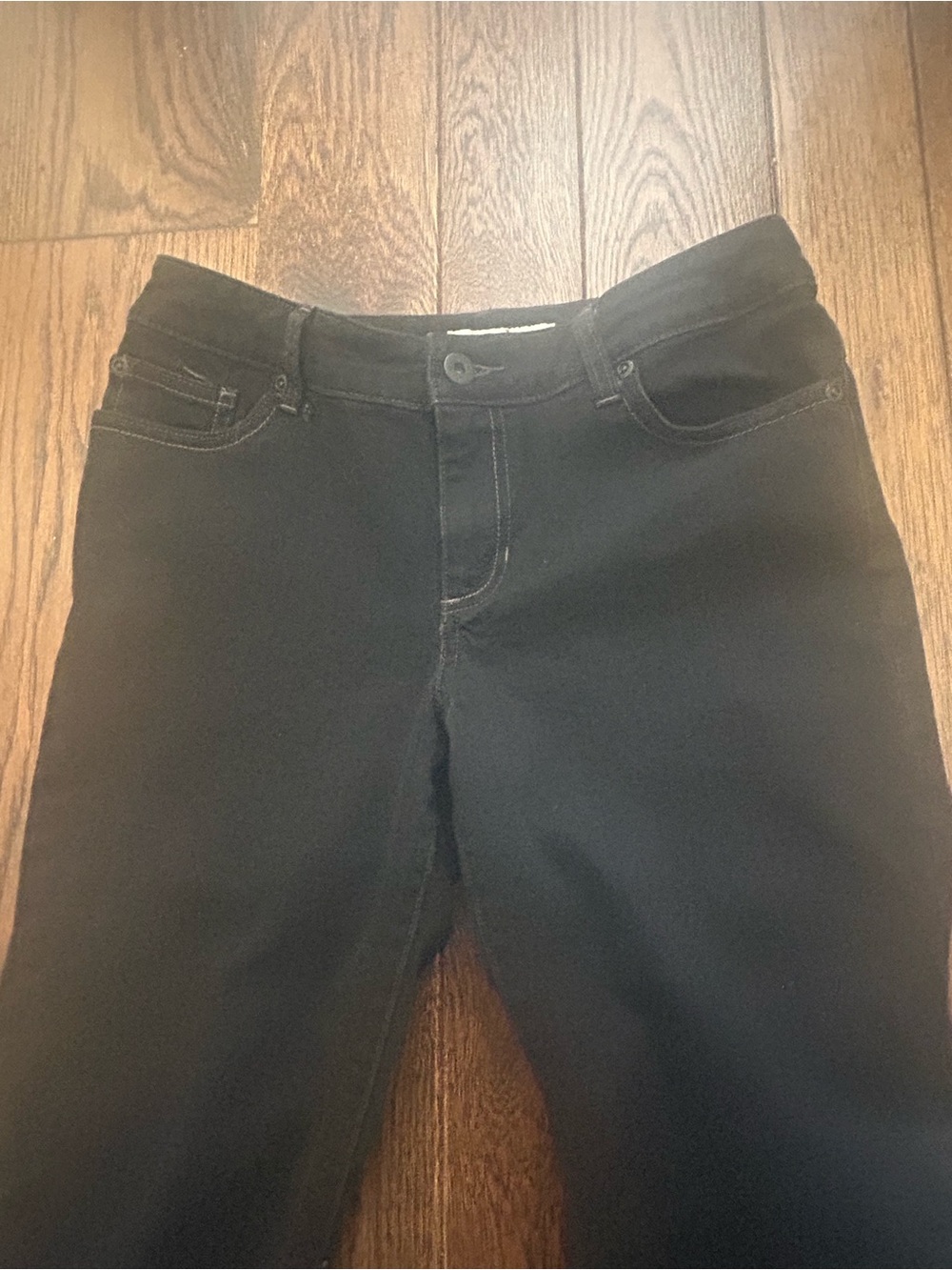 Chico's Women's Black Straight-Leg Jeans Size S/4 short ( Chico size 0) - Picture 2 of 7